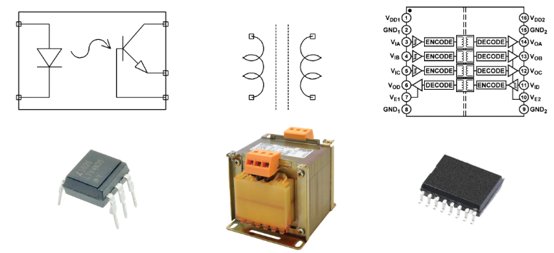 图5：一些电路隔离系统。