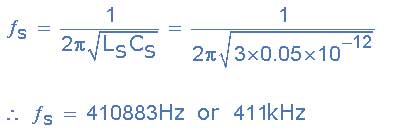 Quartz Crystal Series Oscillation Frequency 串联振荡频率