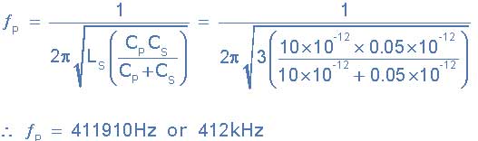 Quartz Crystal Parallel Oscillation Frequency 并联振荡频率