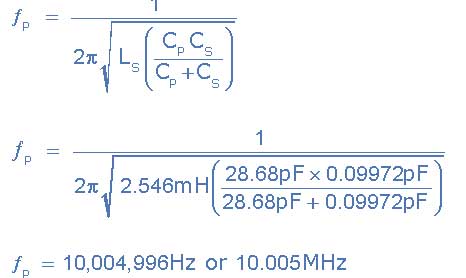 Oscillators Parallel Resonance Frequency 振荡器并联谐振频率